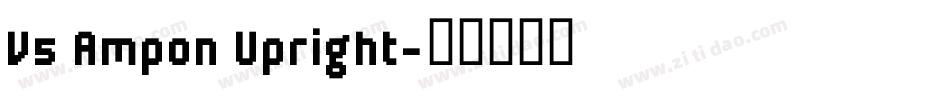 V5 Ampon Upright字体转换
